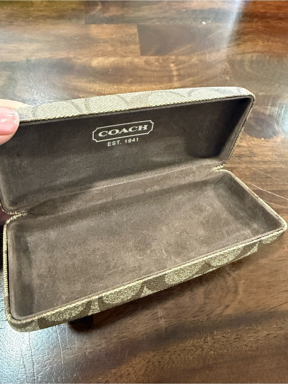 Coach TONIE 125 SAND 53-17-135 Brown Metal Eyeglasses Frames Demo Lens NEW - Picture 5 of 12